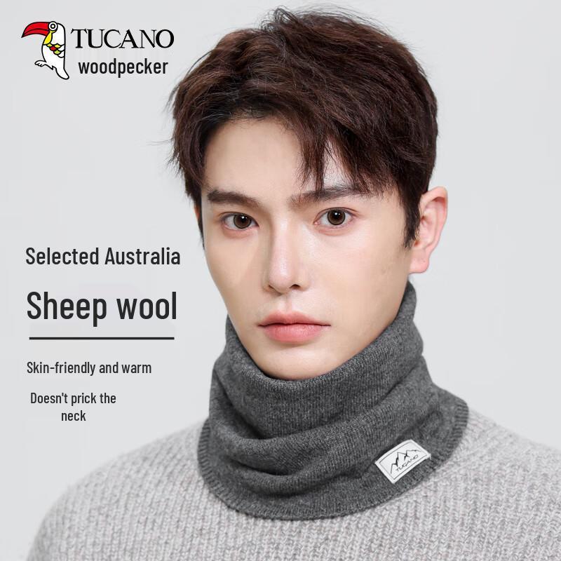 Tucano Men's Wool Neck Gaiter Scarf