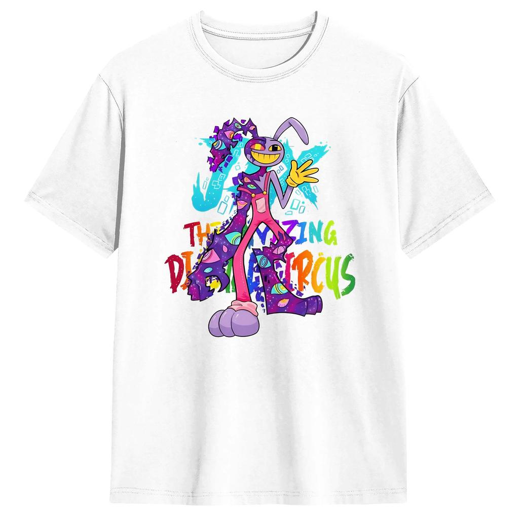 Amazing Circus Jax Tadc Rabbit Cotton Tshirt For Adult Beach Y2k Funny Tshirts O Neck Popular Tees Big Size Design Clothes