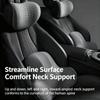 Ergonomic Car Headrest and Lumbar Support Set Memory Foam Neck Cushion Breathable Plush Cover Universal Vehicle Interior Comfort