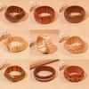 European and American Wooden Bracelets Retro Simple and Versatile Bracelets Light Luxury High-end Temperament Jewelry Women