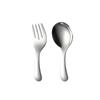 HANYANG 304 Stainless Steel Tea Spoon Short Big Head Fork Spoon Compact Cutlery