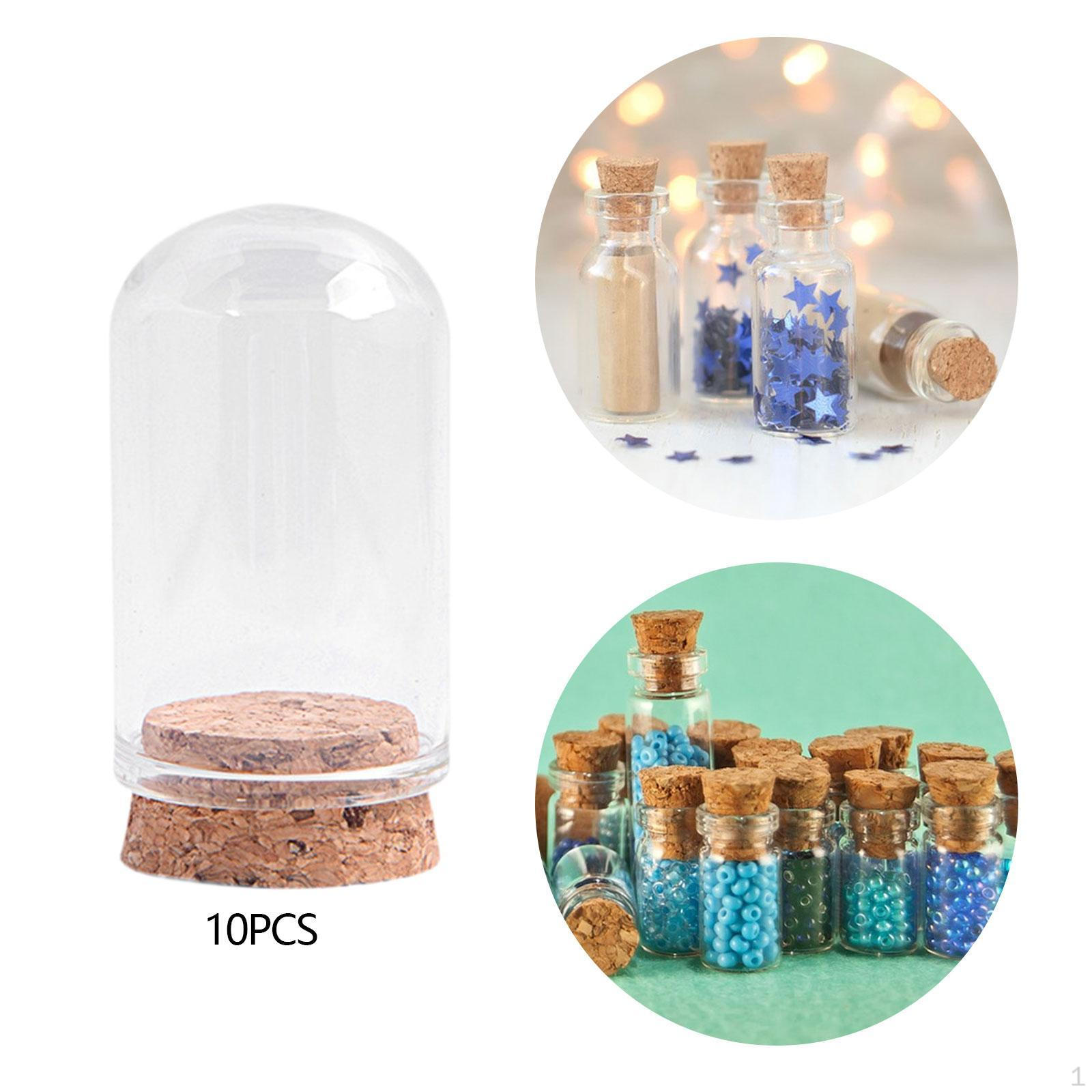 

10 Стеклянных куполов для демонстрации декоративных банок Клош Колокол Дом События 30mmx50mm