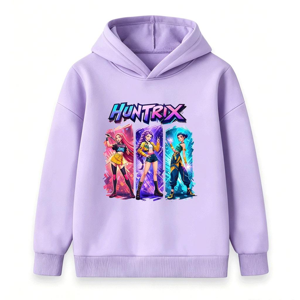 Kids Boys Girls Hoodie Cool Anime Character Printed Long Sleeve Casual Pullover Sweatshirt For Youth Daily Wear