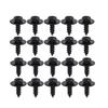 Black Car Bumper Fender Fastener Clip Hex Head Self Tapping Screws Universal Auto Fender Splash Seal Guards Rivet Clip Screws