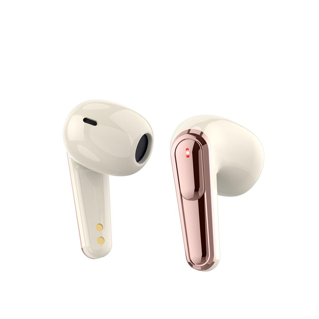 True Wireless 5.4 Earbuds, Half In-Ear Music Headphones, IPX4 Sweatproof Earphone, 150mAh Charging Case, Magnetic Charging, Dual Ear Call, To