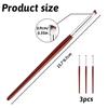 3 Pcs Nail Art Brush Ombre Nail Brush Wooden Ombre Nails Art Gradient Painting Brushes Gradual Color Blooming Nails Drawing Pen Manicure Gel Polish