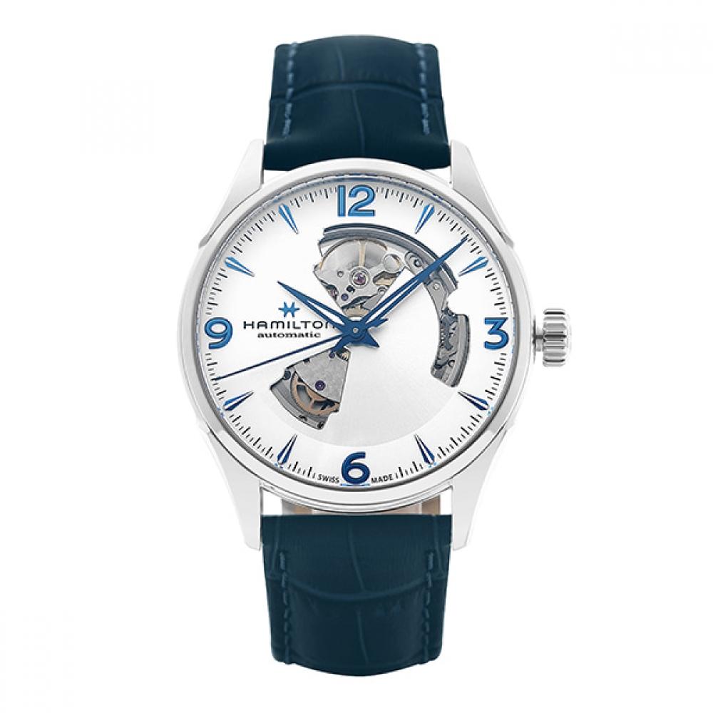 

Чоловічий шкіряний годинник Hamilton H32705651 Jazzmaster Open Heart H32705651