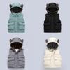 Children's Fleece-Lined Warm Vest with Cute Hat