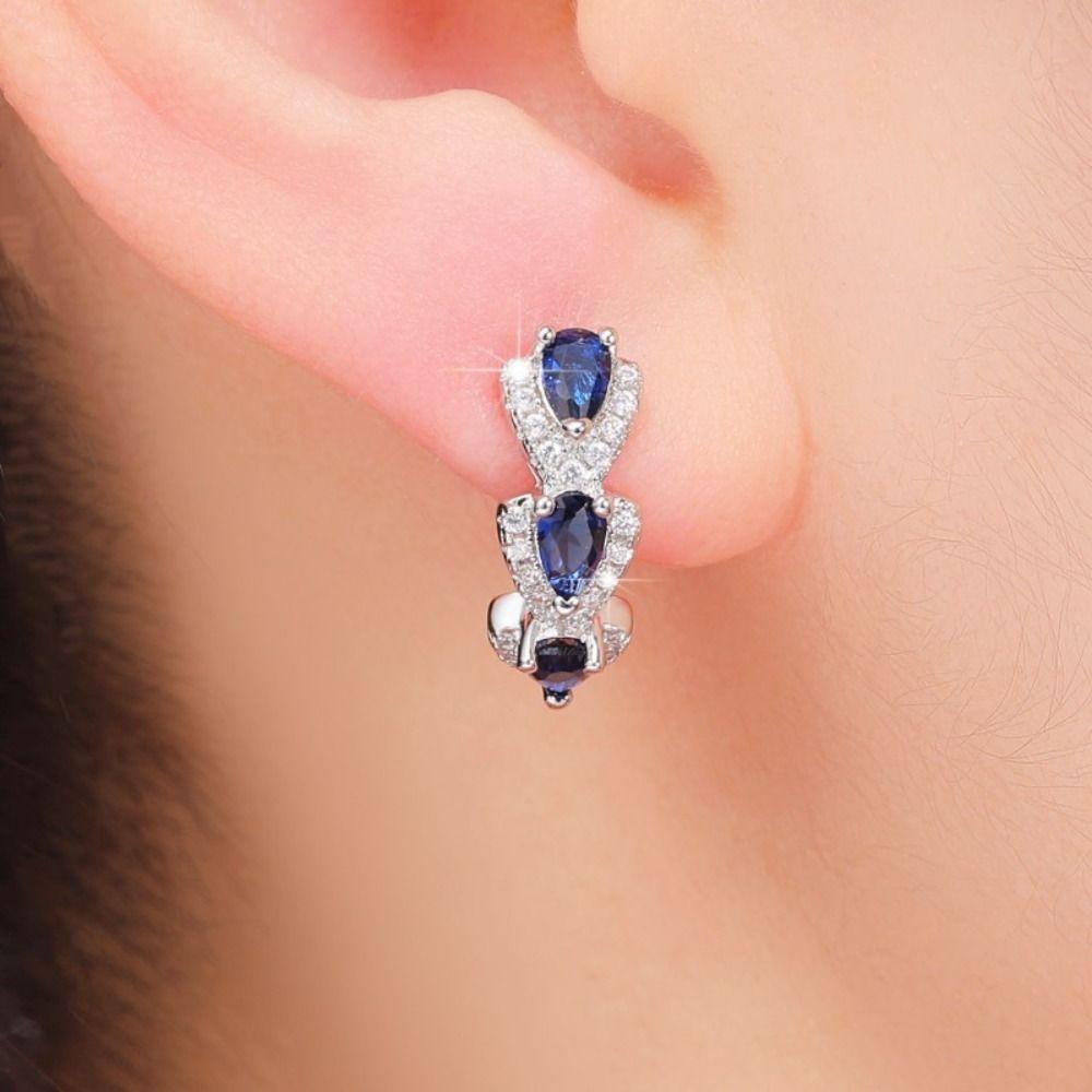 Elegant Hoop Earrings Rhinestone Drop Earrings Fashion Stud Earrings