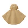 Cloak Cape Poncho Outer Fleece Made in Japan Boys Girls Baby Kids Clothing M Beige [MIKI HOUSE] Children's 10-3861-494 (90-100cm)