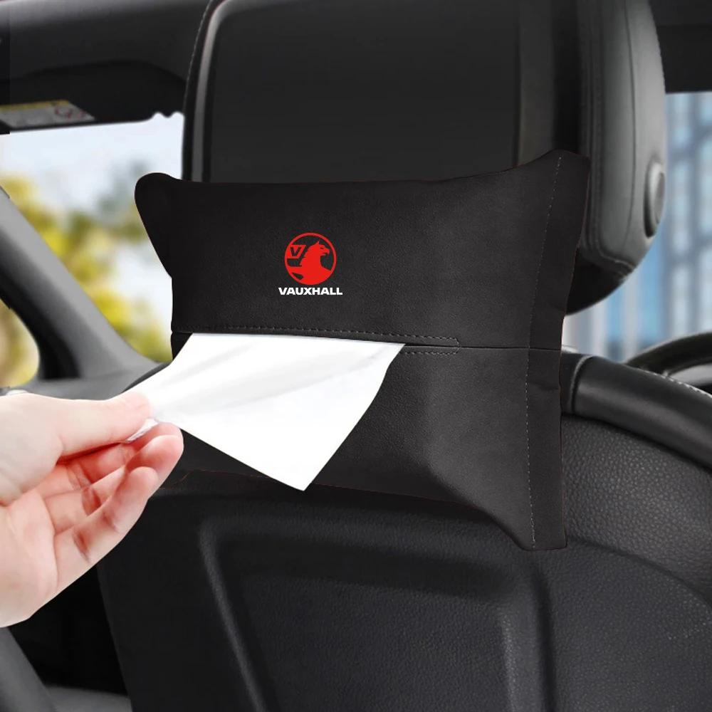 

Car Armrest Tissue Bag PU Leather Seat Black Tissue Box For Opel Vauxhall Astra J K Crossland X Grandland Insignia B Zafira C