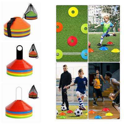 25/50Pcs Flexible Soccer Disc Cone Set Soccer Training Sign Dish  Football Training Equipment