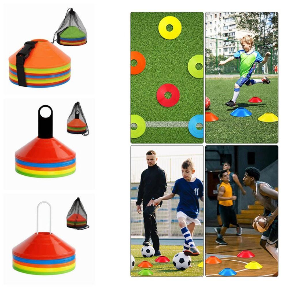 25/50Pcs Colorful Soccer Disc Cone Set Soccer Training Sign Dish Football Training Equipment