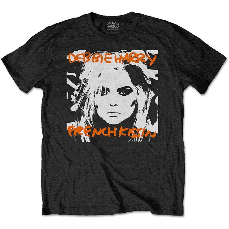 Blondie - Debbie Harry-French Kissin - Black t-shirt S