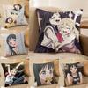 Anime Cartoon Tomorrows My Girl-G Pillow Case Silky Elegant Comfort Sofa Bed  Invisible Zipper Beach Pillowcase