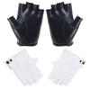 Radhandschuhe Rennradhandschuhe Fahrhandschuhe Fitness Handgelenkschutz PU-Leder Sport Halbfinger Radhandschuhe Angelhandschuhe