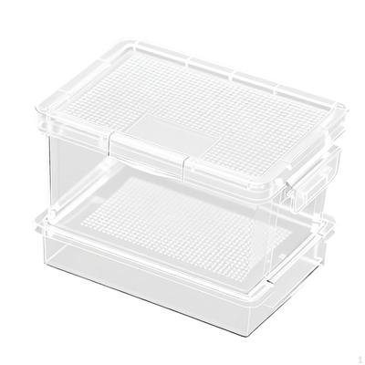 Reptilien Futterbox Aufbewahrung Tragbar Leicht Futterkäfig für Grillen Zucht