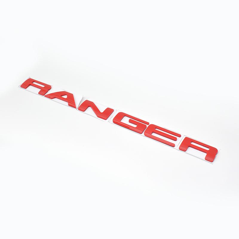 XXUI3 Для Ford Ranger T9 2022 2023 2024 Задний знак ABS-пластик Задняя дверь Багажник Логотип Буквы красный