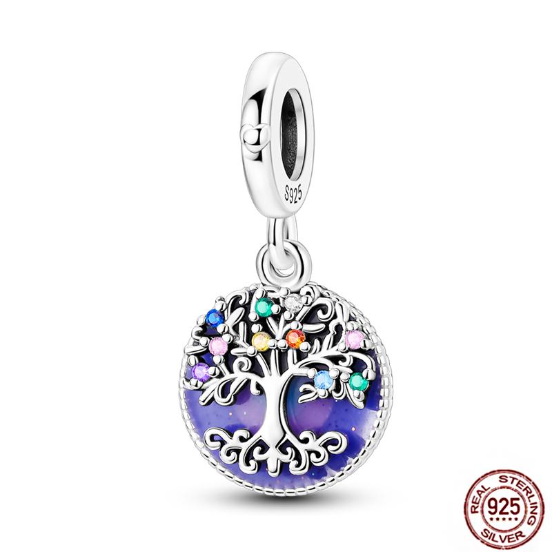Charms Plata De Ley 925 copper Original Devil's Eye Perfume Bottle Bow Silicone Spacer Beads Women Bracelet DIY Zircon Pendants