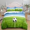 Football Duvet Cover Set 3D Soccer Printed Boys Teens Bedding Set Sports Theme Double Queen King Size 2/3pcs Comforter Cover