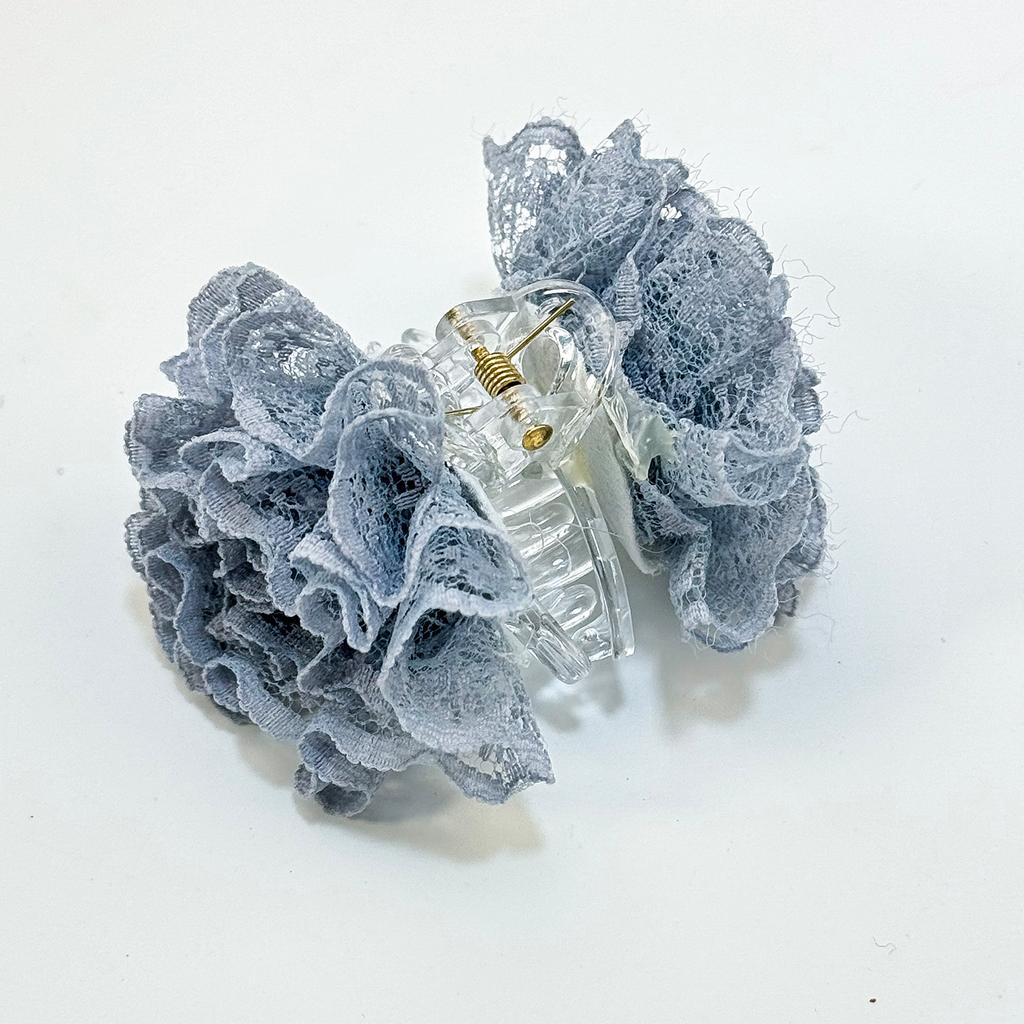 Neue Mini Blumen Haarspangen Mädchen Kinder Spitze Blumen Pferdeschwanzhalter Haarklammern Haarspangen Mode Haarschmuck