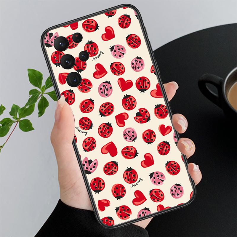 Phone Case For Samsung A17 A55 A16 A56 A35 A15 A53 A54 A33 A34 A25 A05S A52 A52S A07 A26 A06 ladybug