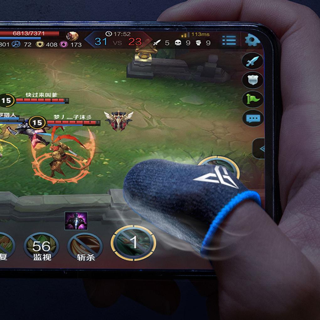 2Pcs Fingertip Gloves Professional Non-slide Screen Thumbs Sleeves Mobile Supplies Ergonomics Finger Cover Accessories