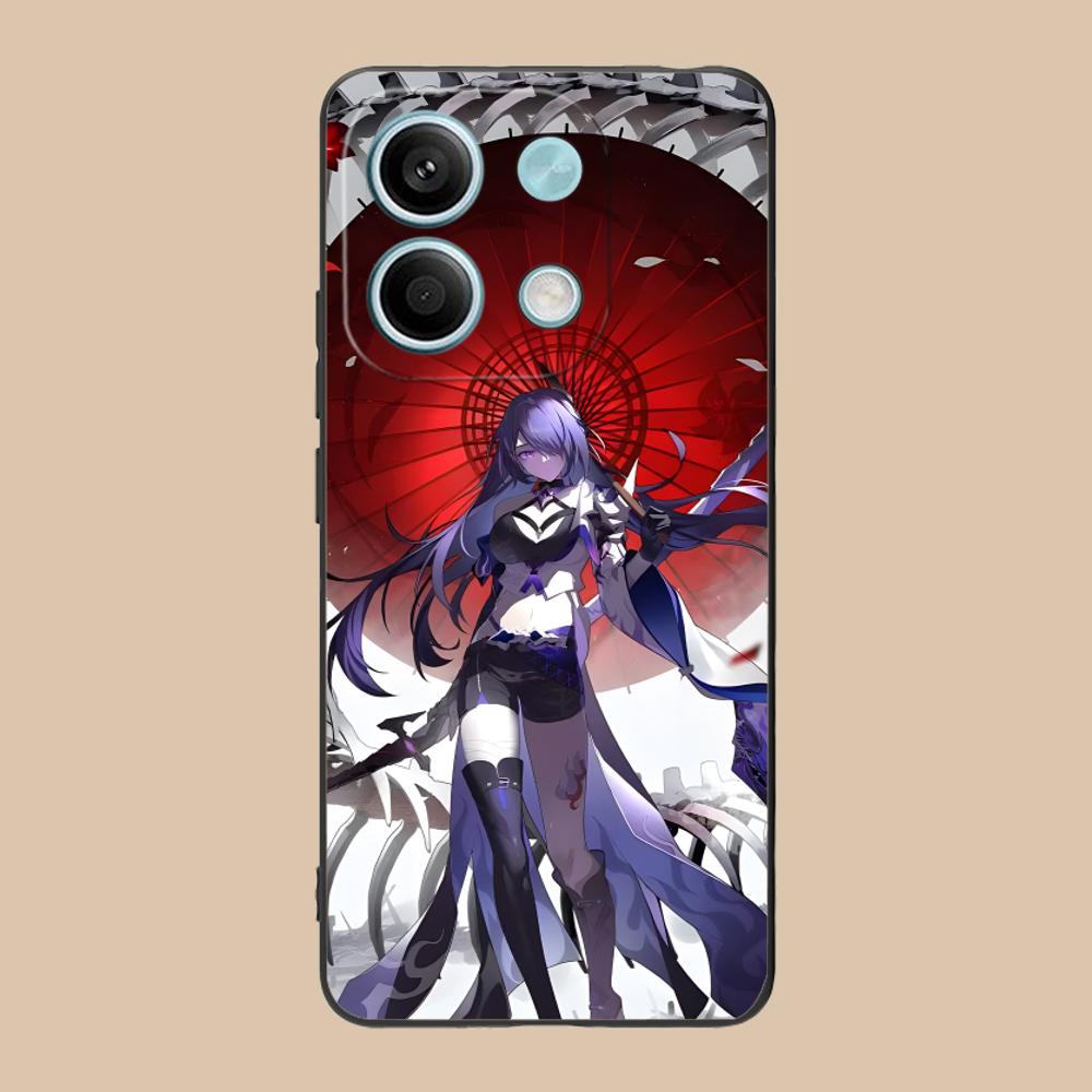 HSR Acheron Matte TPU Mobile Phone Case for Xiaomi 15 14 13 12 Mi 11 T Ultra Lite Pro S X 5G Colorful Printing Cover