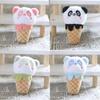 Cute And Adorable Cone Panda Keychain Plush Toy Bag Pendant