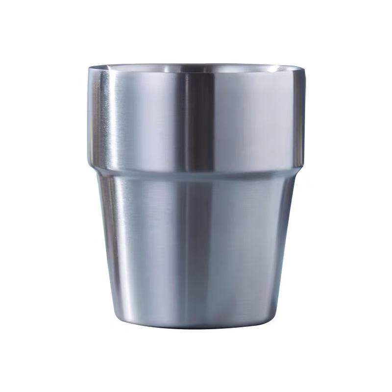 

304 Stainless Steel Double-Wall Anti-Scald Mugs (5-Pack)