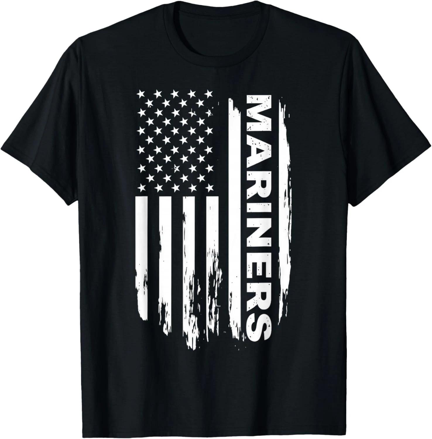 Vintage Mariners Retro American Flag Gifts Men Women Gift Unisex T-Shirt 4XL