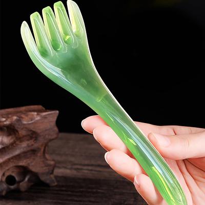 1PC Scalp Gua Sha For Body Neck Leg Massage Head Massager Acupuncture Point Press Massage Tool