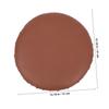 NUOLUX Round Stool Cover, Washable Leather Bar Stool Protector, Brown
