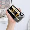 N203 Oryginalne Retro Kaseta Magnetofonowa art Etui na Telefon dla iPhone 16 15 Pro Max 8 Samsung S24 S23 A54 A35 Redmi Note 13 12 Platerowana Ramka Szkło Hartowane Pokrowiec