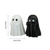 Cute Ghost Statue, Funny Ghost Figurine with Middle Finger, Spooky Middle Finger Ghost Ornament Halloween Decor Indoor, Halloween Decor for Home Gard