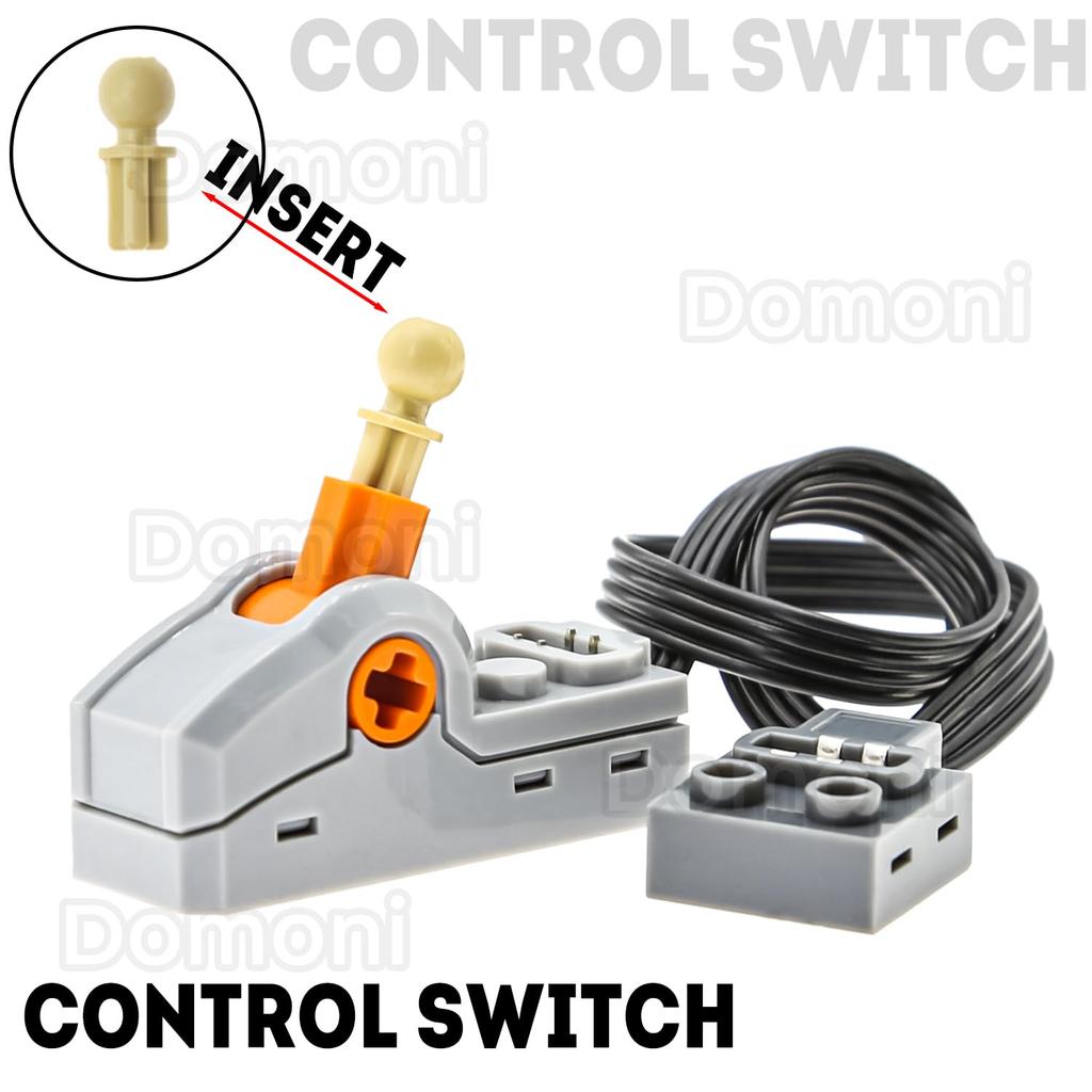 15-Piece Power Functions Motor Set with 8293-M Motor Box Switch Light Cable Compatible with Majoy Brands Technical Building Toys