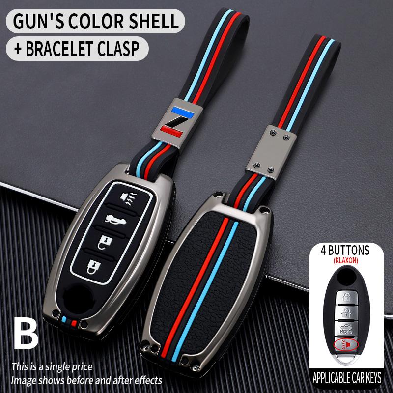 Car Key Case CoverProtective Shell Fob for Nissan Qashqai X-Trail T32 T31 Juke J10 J11 Kicks Tiida Pathfinder Note for Infiniti