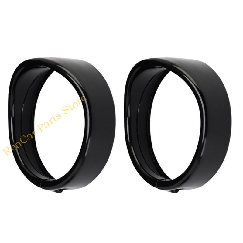 F19A 4.5'' 7" Headlight Visor Trim Rings Head Lamp Decorate Accessories Motorcycle Headlamp Frenched Rings