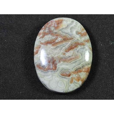 34Cts. Natural Crazy Lace Agate Oval Crystal Cabochon Loose Gemstone 22X29MM SK-2372