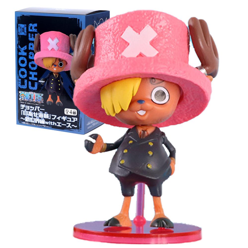 8CM Tony Tony Chopper Cosplay Figure Anime ONE PIECE Sanji Usopp Portgas D Ace Golf Model Toy Gift Collection Ornaments PVC