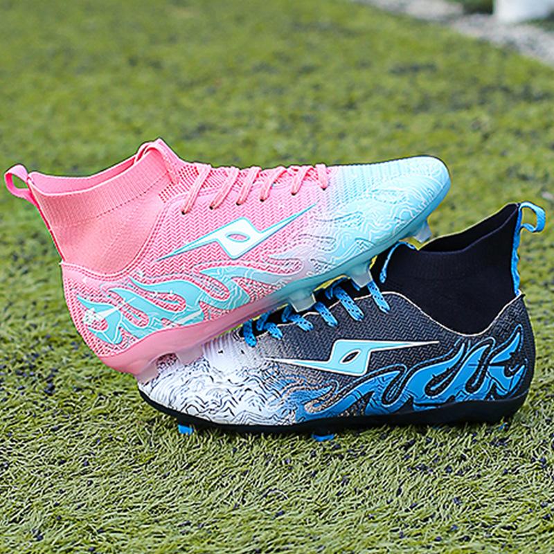 Men Football Shoes Exercise Comfort Indoor Sports Match Long Nail Soccer Shoes Unisex Lightweight Anti Slip Football Boots'