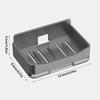 Bathroom Soap Holder Free-Punching Wall Mounted Soap Sponge Holder Organizer Double Drainage Soap Dish Bathroom Accessories