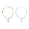 Lightweight Elegant Acrylic Drop Pendant Necklace E Comfortable Clavicle Chain Accessories for Everyday Use