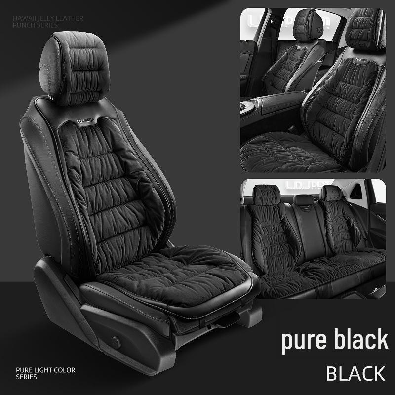 Winter Minimalist Plush Car Seat Cushion - Thickened for Warmth