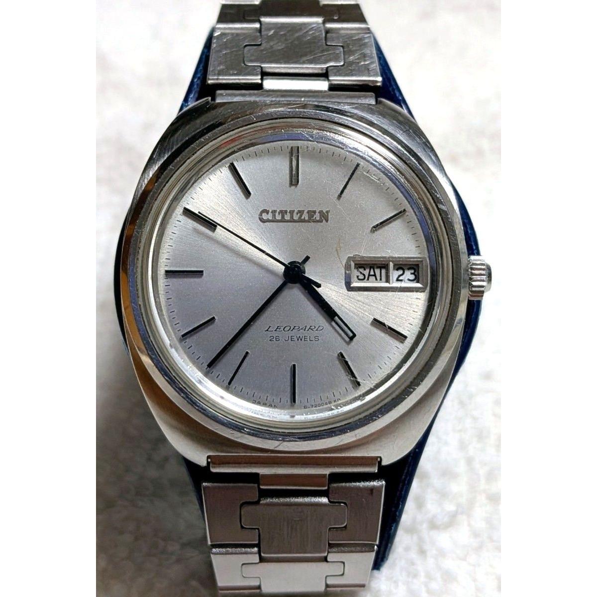 CITIZEN LEOPARD Citizen Leopard 26 stones Antique Automatic winding C line Day Date Men s Overhauled Working item