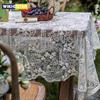 Hochzeitstischdecke Spitze Schick Rechteckige Tischdecke Vintage Floral Design für Hochzeitsfeier Bauernhaus Tisch und Couchtisch