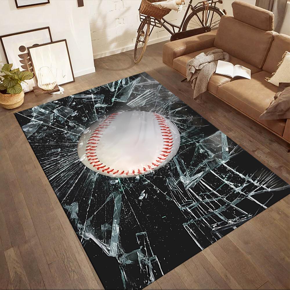 Sports Ball Pattern Floor Mats for Living Room, Bedroom and Room Decoration Are Suitable for Gifts.