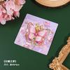 Metal Bookmarks - Vintage Leaf Shape Bookmarks Set, Enamel Gold Edge Book Page Clips, Elegant Chinese Style Reading Accessories (8cm X 8cm)