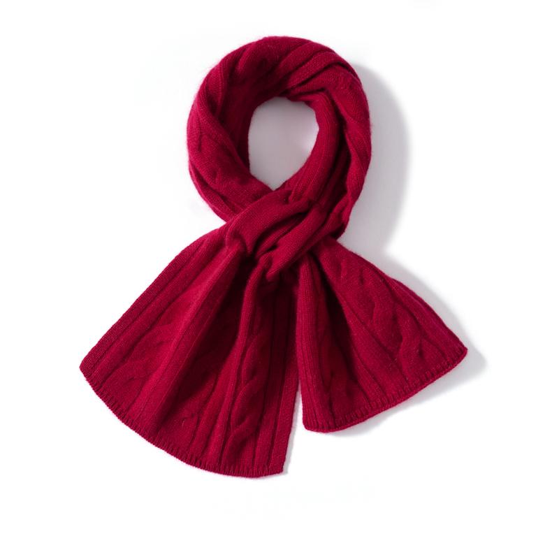 Ladies 100% Cashmere Soft Pashmina Windproof Neckerchief Solid Color Printed Warmth Outdoor Hiking Casual Wear for Winter