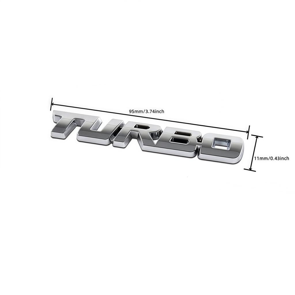 1 Pezzo Universale 3D Lettera Metallica Styling Auto Turbo Boost Caricamento Emblema Boosting Badge Adesivo Decalcomania Accessori Auto